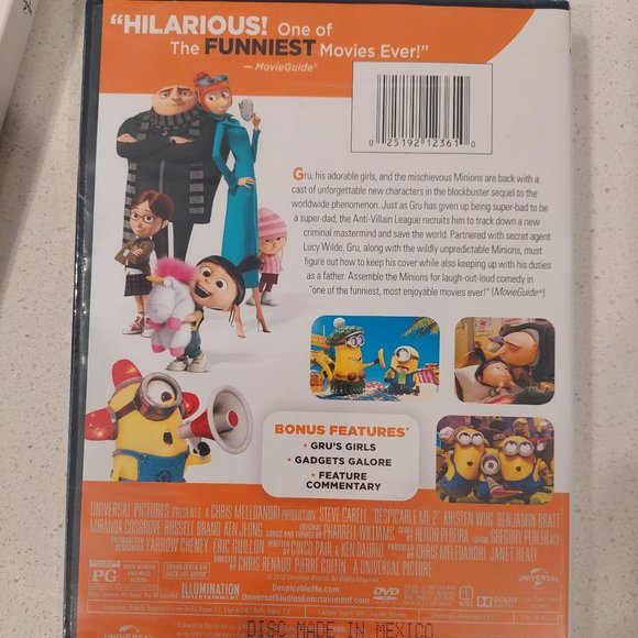 3/$15 Despicable Me and Despicable Me 2 DVDs - Picture 8 of 8
